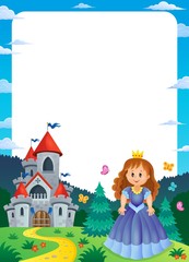 Poster - Princess and castle composition frame 2