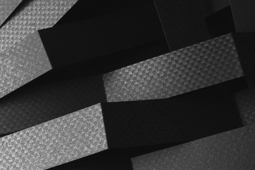 Gray elements of paper for futuristic abstract background