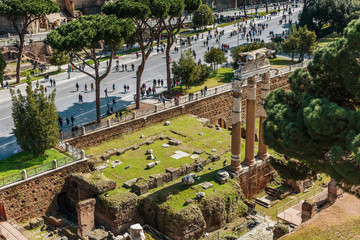 Wall Mural - Ruins of the Trajan Forum in Rome