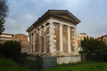 Wall Mural - Temple of Portunus in the Forum Boarium, Rome