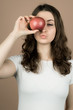 © Akm - girl with an apple