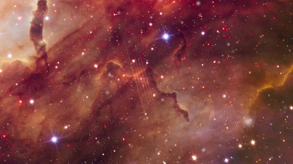 Wall Mural - Massive star field cosmic star and dust with flare light burst. Contains public domain image by Nasa