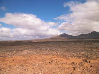  Desert landscape, Lanzarote, Canary Islands.