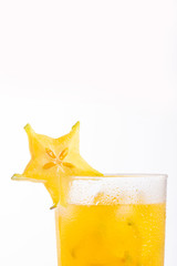 Sticker - Glass of carambola juice - Averrhoa carambola