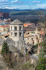 Wall Mural - Historic Monastery in Girona, Spain