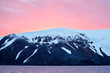 © Clemens Vanderwerf - Red sky over snowy mountain and water