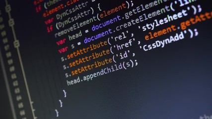 Wall Mural - digital html code