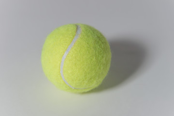 tennis ball on white background