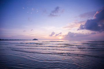 Tropical sunset on the beach