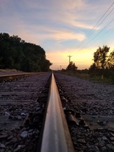 Looking Down The Train Tracks