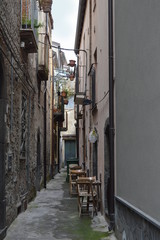 Wall Mural - Narrow street in old town, Randazzo, Sicily, Italy