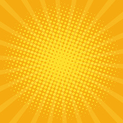 Poster - dotted sunburst pattern background