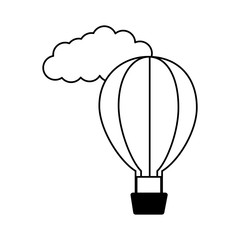 Sticker - hot air balloon cloud