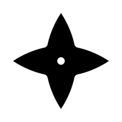 Sticker - Shuriken , Ninja icon illustration