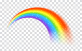 Fototapeta Dinusie - Rainbow icon isolated on transparent background