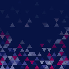 Poster - Colorful geometric triangle pattern