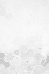 Medical background design. Geometric abstract background with hexagons.