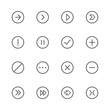 © 4luck - set of sign line icons