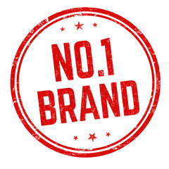 Wall Mural - No. 1 brand sign or stamp