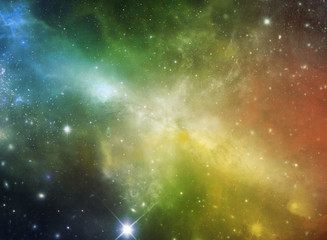 Wall Mural - Holi abstract space background