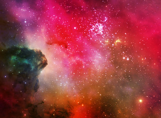 Wall Mural - Holi abstract space background