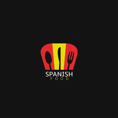 Wall Mural - Spanish food icon