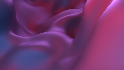 Poster - 3d render modern abstract fluid noise background. deformed surface with smooth reflections and shado