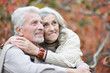 © aletia2011 - Portrait of beautiful smiling senior couple hugging