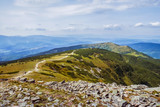 Fototapeta Na ścianę - krajobraz gór z Babiej Góry widok na panoramę gór w Polsce
