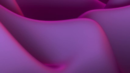 Poster - 3d render abstract modern wave background. Fluid wave shapes. Deformed surface. Loopable animation.