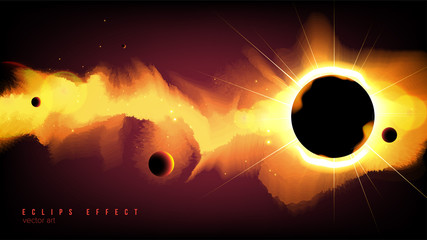 Poster - Abstract Eclipse Effect in Vector