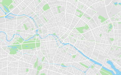 berlin, germany downtown street map