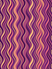 Aufkleber - Colored Wavy Background. Dynamic Effect. Design Template. Modern Pattern. 3d rendering