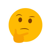 emoji pensando Thinking Face Emoji Vector
