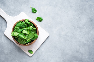 Baby spinach leaves