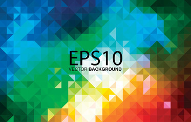 Fototapete - abstract geometric colorful pattern background
