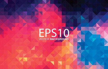 Fototapete - abstract geometric colorful pattern background