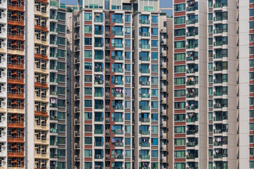 Canvas Print - Exterior of the architecture building facade