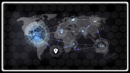 Poster - SMART GRID, Vector illustration.