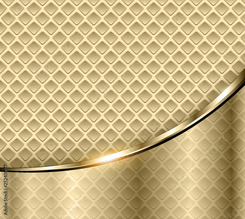 Abstract business background, elegant gold metal