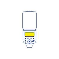 Sticker - Icon of portable photo flash