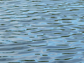 Blue water wave reflection