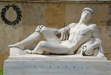 Statue Of Leonidas In Thermopyles, Greece