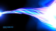 Illustration of plasma beam effect in art brush style. It is suitable for being used as a background or template in science or technology related theme such as: plasma, curvy light, electricity, etc.