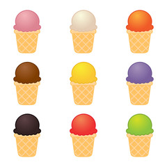 Sticker - Ice cream set