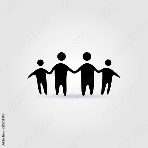 people family together human unity black logo vector icon buy this stock vector and explore similar vectors at adobe stock adobe stock human unity black logo vector icon