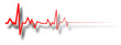 heart beat line, ekg death die. pulse EPS10 vector illustration