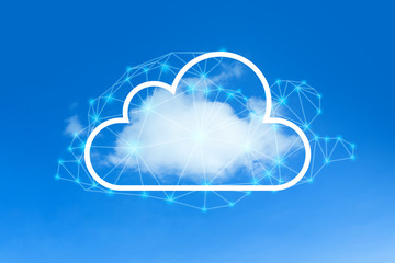 Fototapete - Cloud network