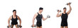 © Elnur - Man with dumbbells isolated on white