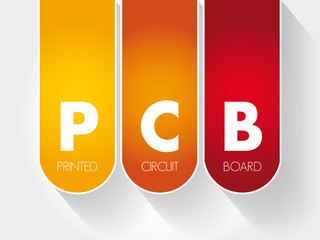 Poster - PCB - Printed Circuit Board acronym, technology concept